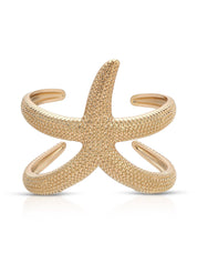 Starfish Hug Cuff: 18k Gold Plated / One Size