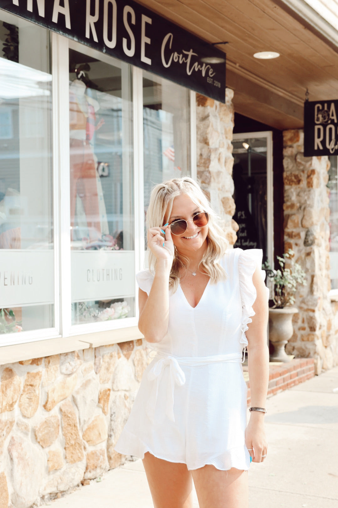 Sandalwood Romper White