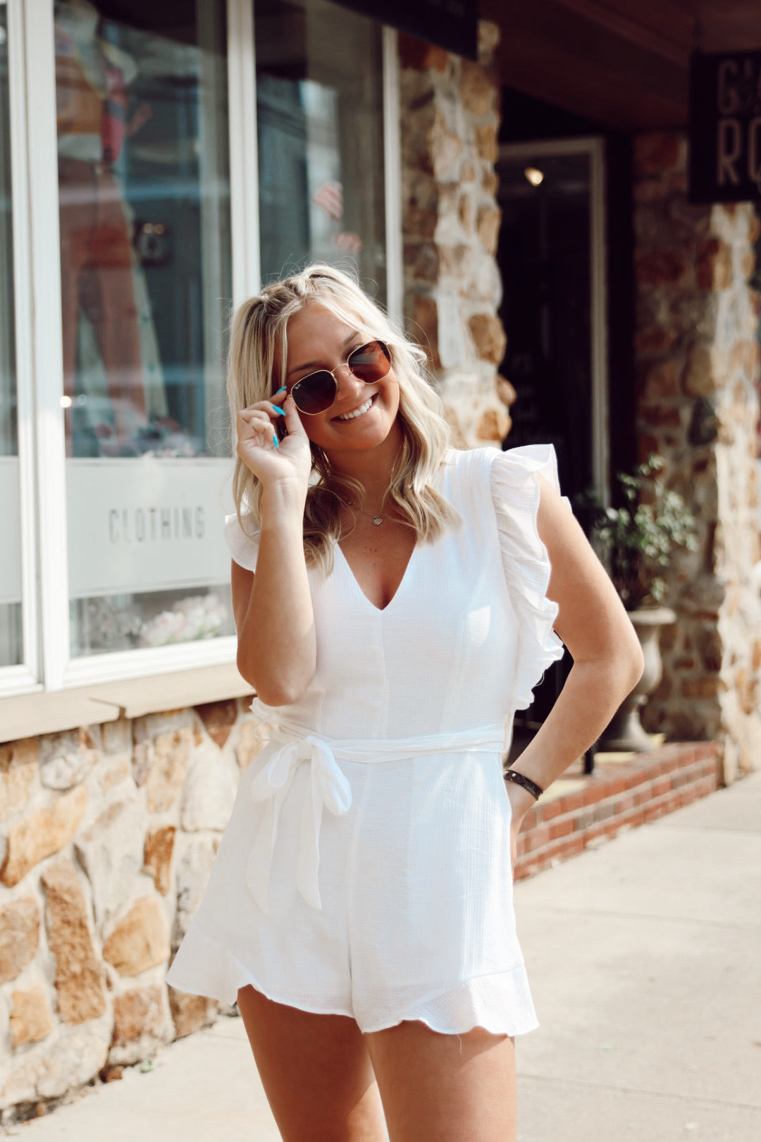 Sandalwood Romper White