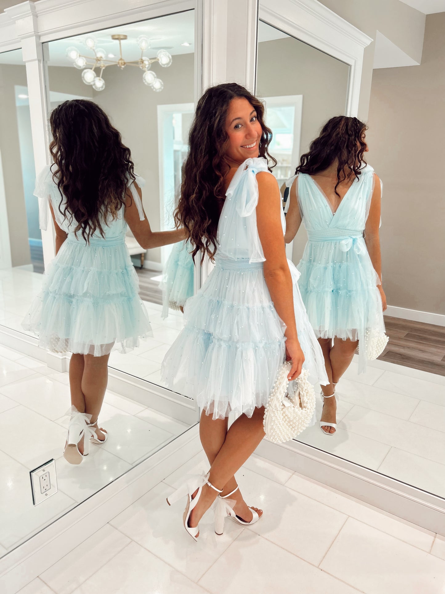 Breakfast at Tiffanys Tulle Mini Blue