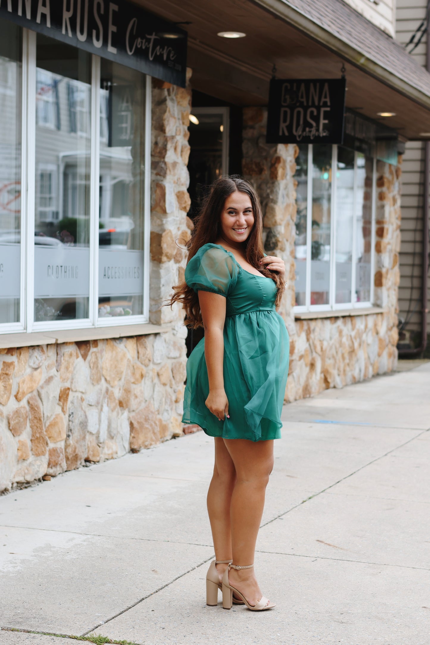 Tink Dress Emerald Green