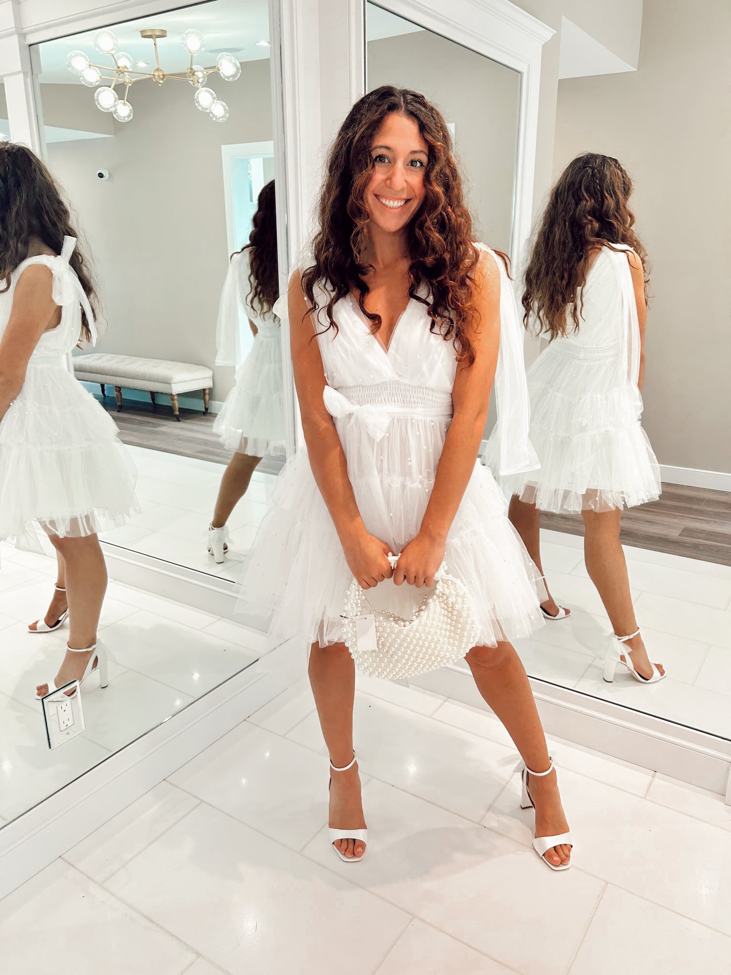 Breakfast at Tiffanys Tulle Mini White/White