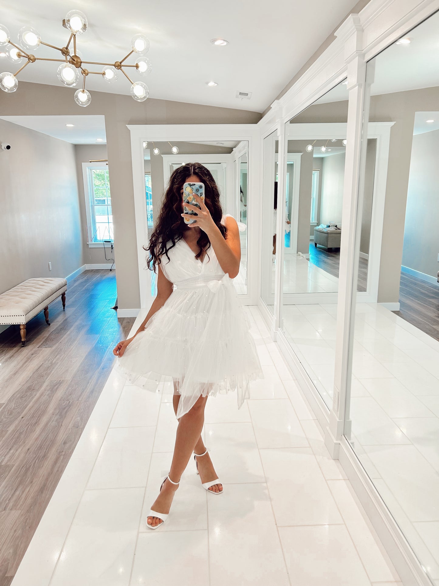 Breakfast at Tiffanys Tulle Mini White/White