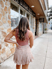 Carefree Mini Skort Beige/Multi
