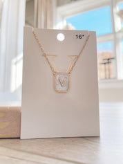 Initial Charm Necklace