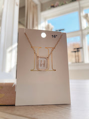Initial Charm Necklace