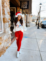 Holly Jolly Monroe Denim - COATED ROUGE
