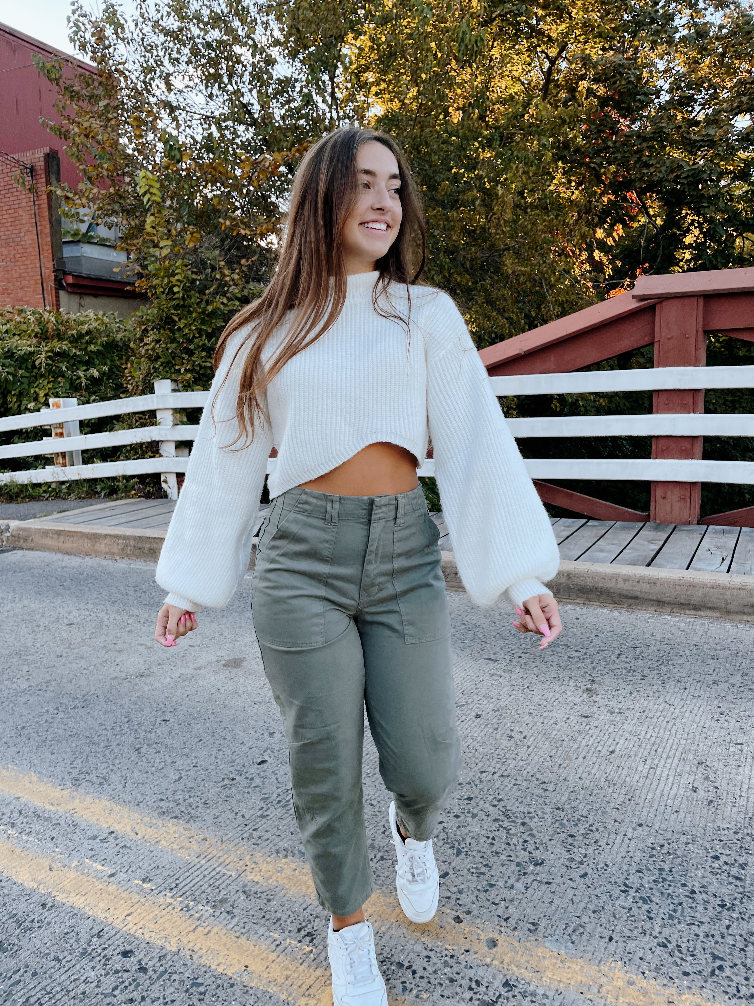 Pamela High Rise Trouser Vine