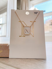 Initial Charm Necklace