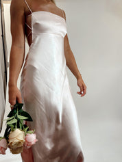 Hudson Satin Midi Light Pink