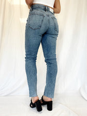 KATE HIGH RISE SLIM STRAIGHT - CENTRAL PARK