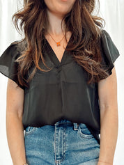 Take it Easy Blouse Black