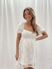 Memory Lane Babydoll Mini White