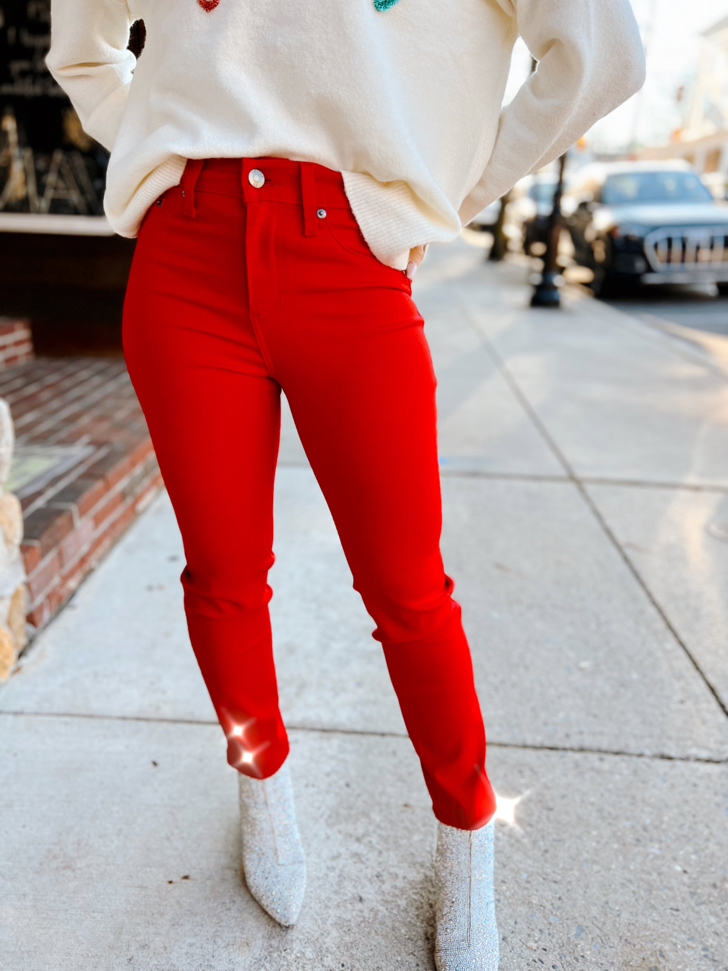 Holly Jolly Monroe Denim - COATED ROUGE