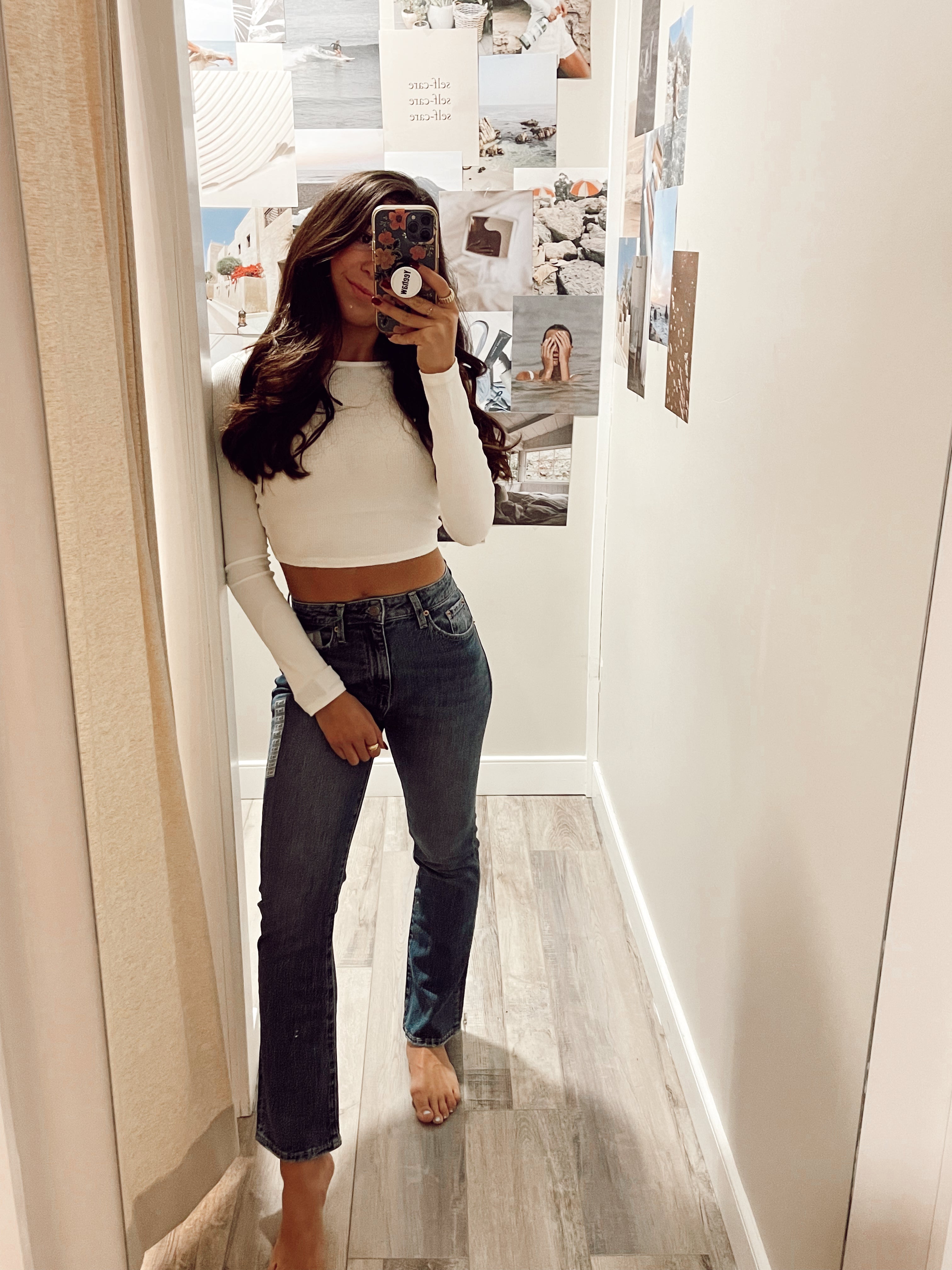 Lennon High Rise Cropped Boot- Adore