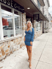 Bell Sleeved Babe Blue
