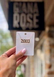 Birth Plate Necklace