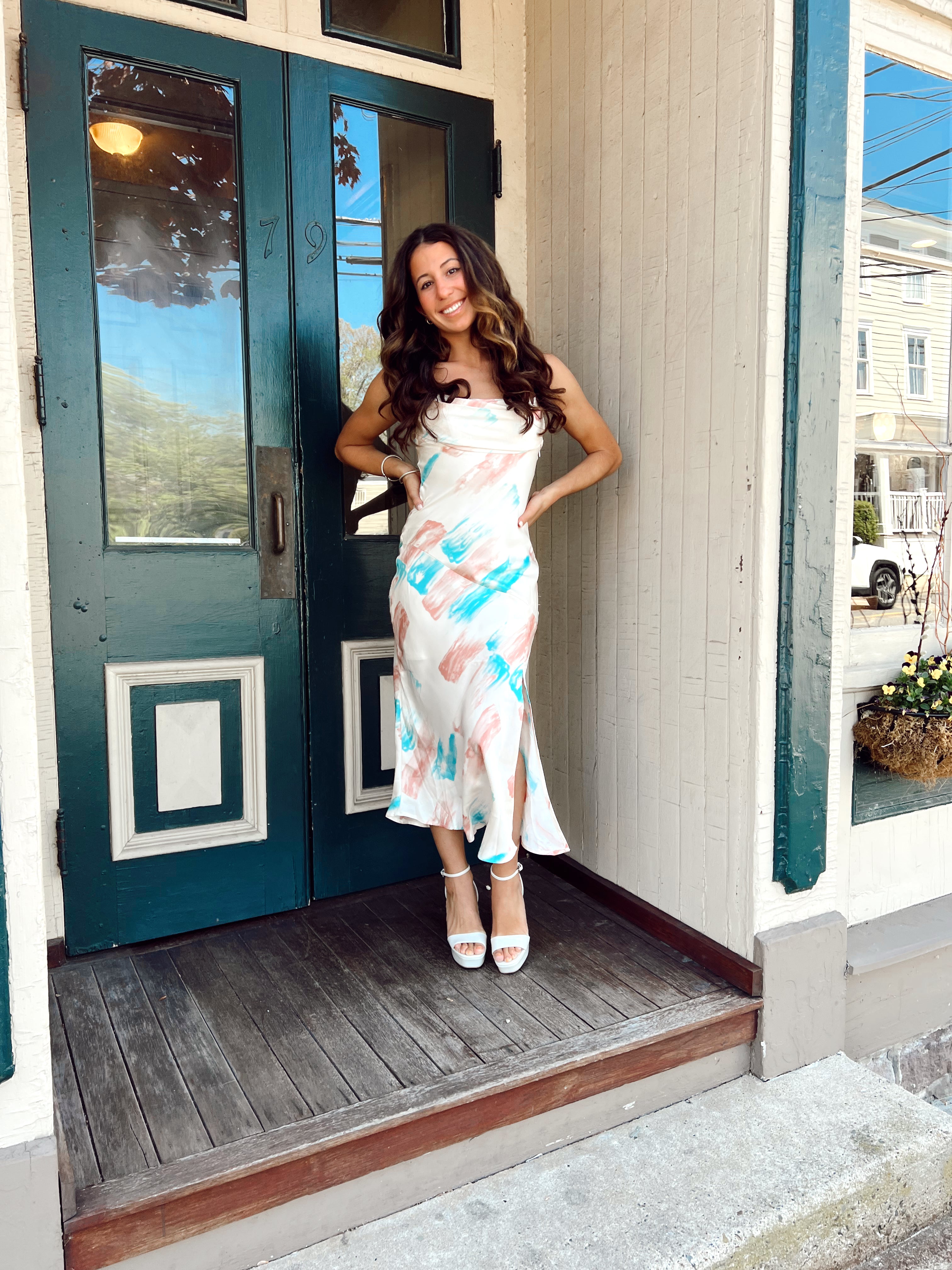 Stormy Shore Midi Multi/White