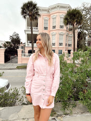 Charleston Called Dress Pink Tulle