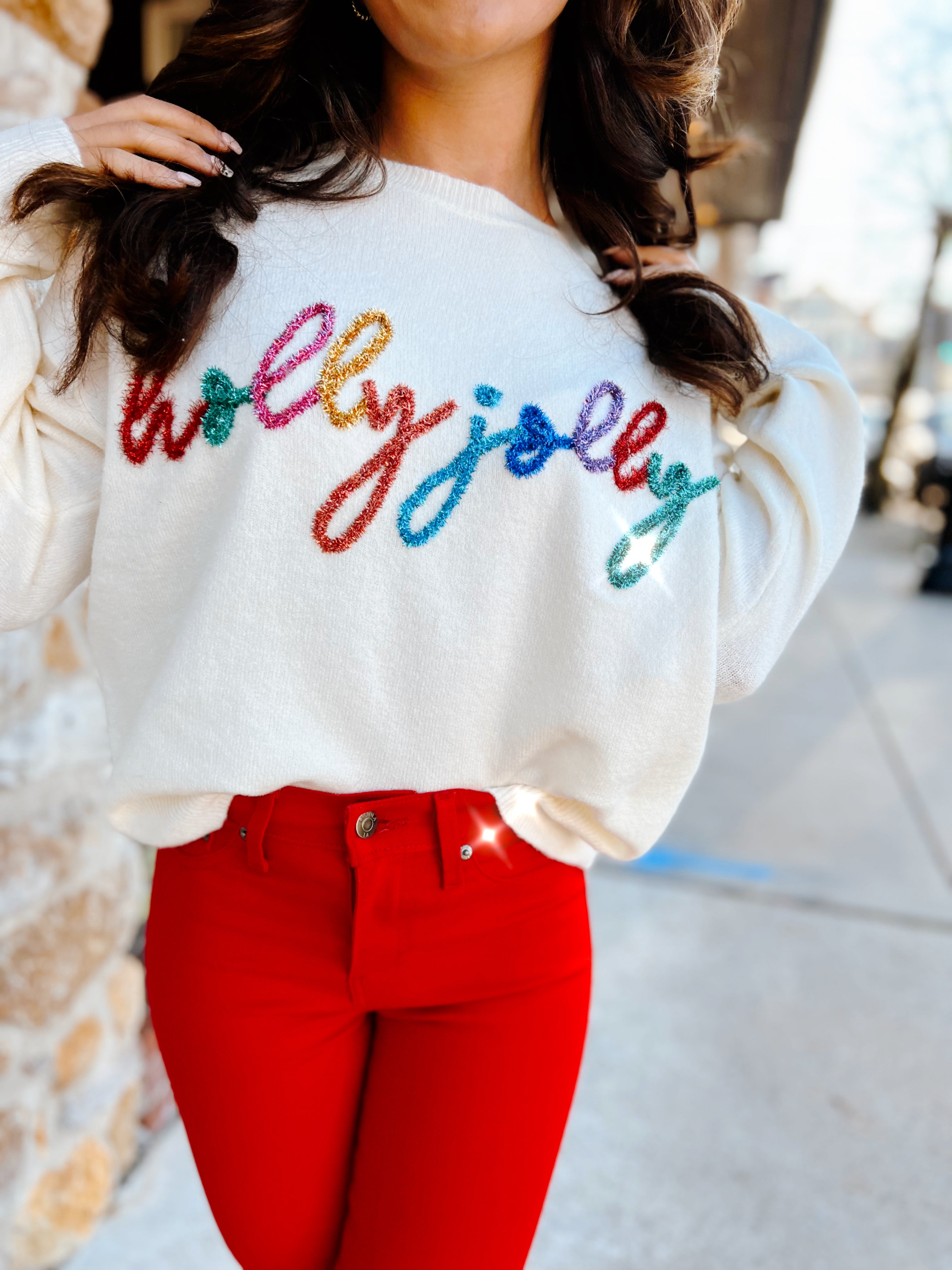 Holly Jolly Monroe Denim - COATED ROUGE