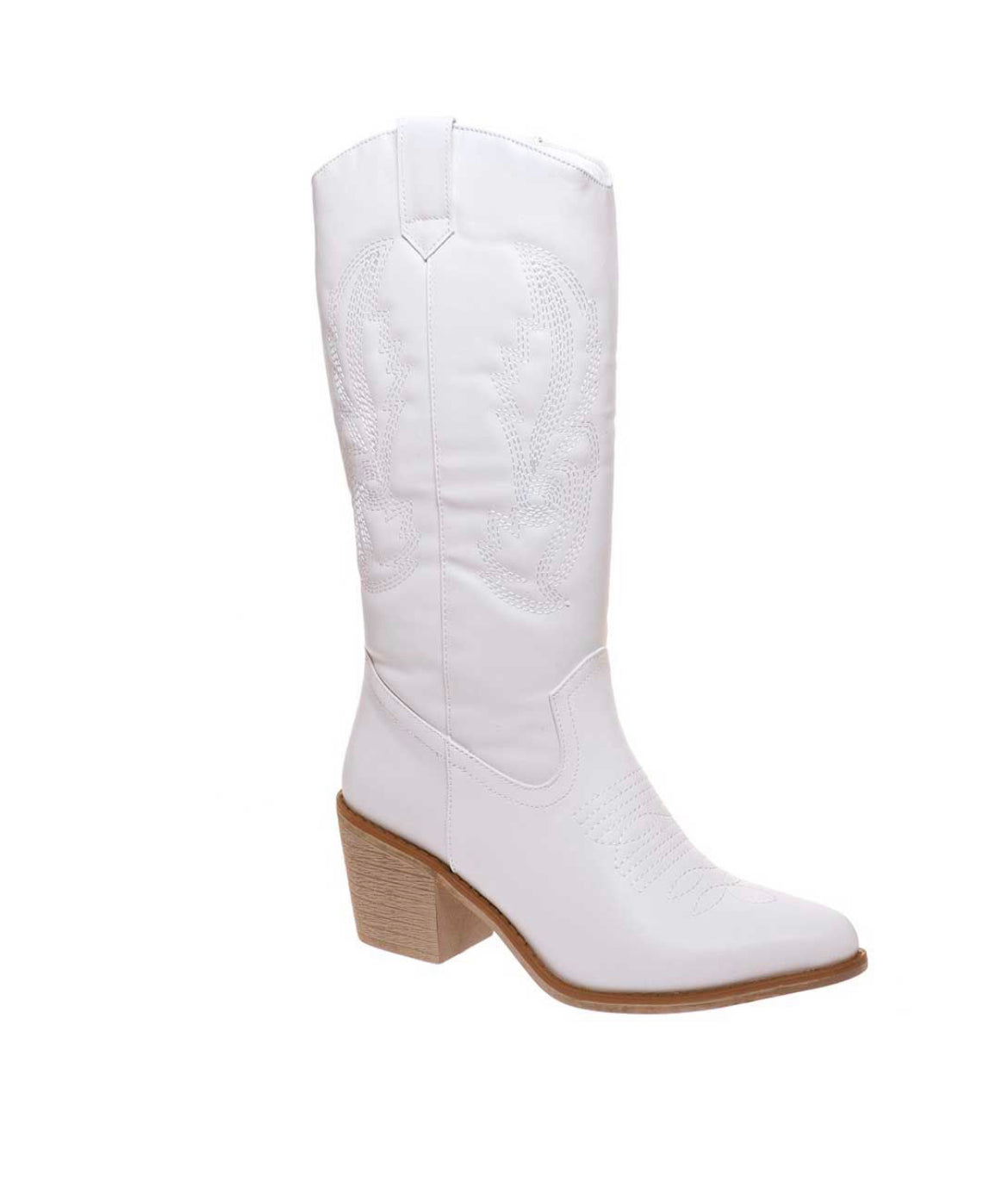 Billie White Cowboy Boot