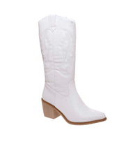 Billie White Cowboy Boot
