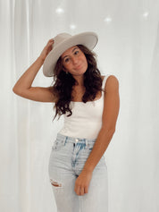 Austin Chain Hat Beige