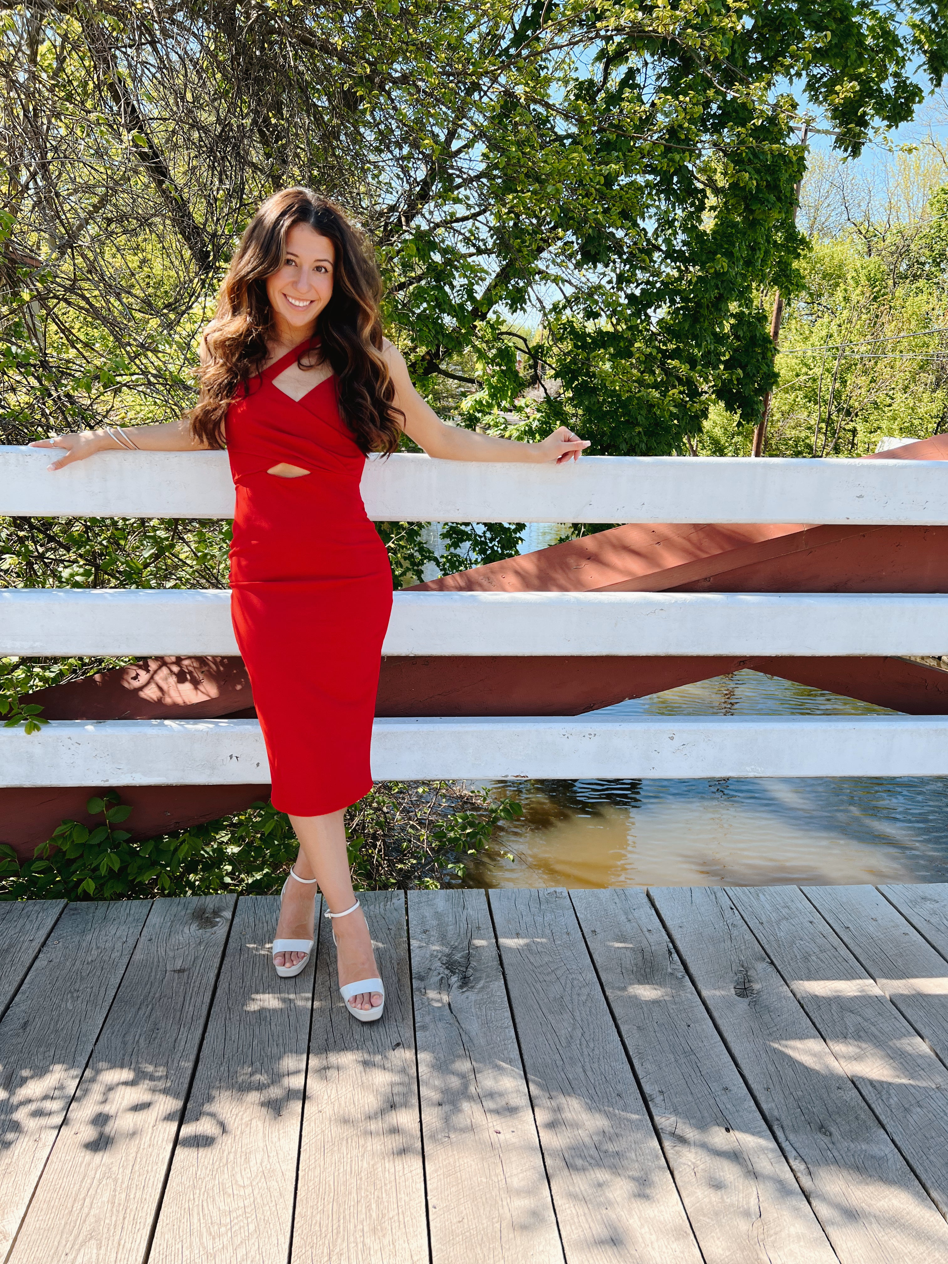 coco red dress Coco Midi Fire Red