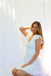 On My Mind Dress Textured Lace