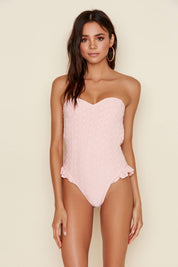 Pink Eyelet One Piece