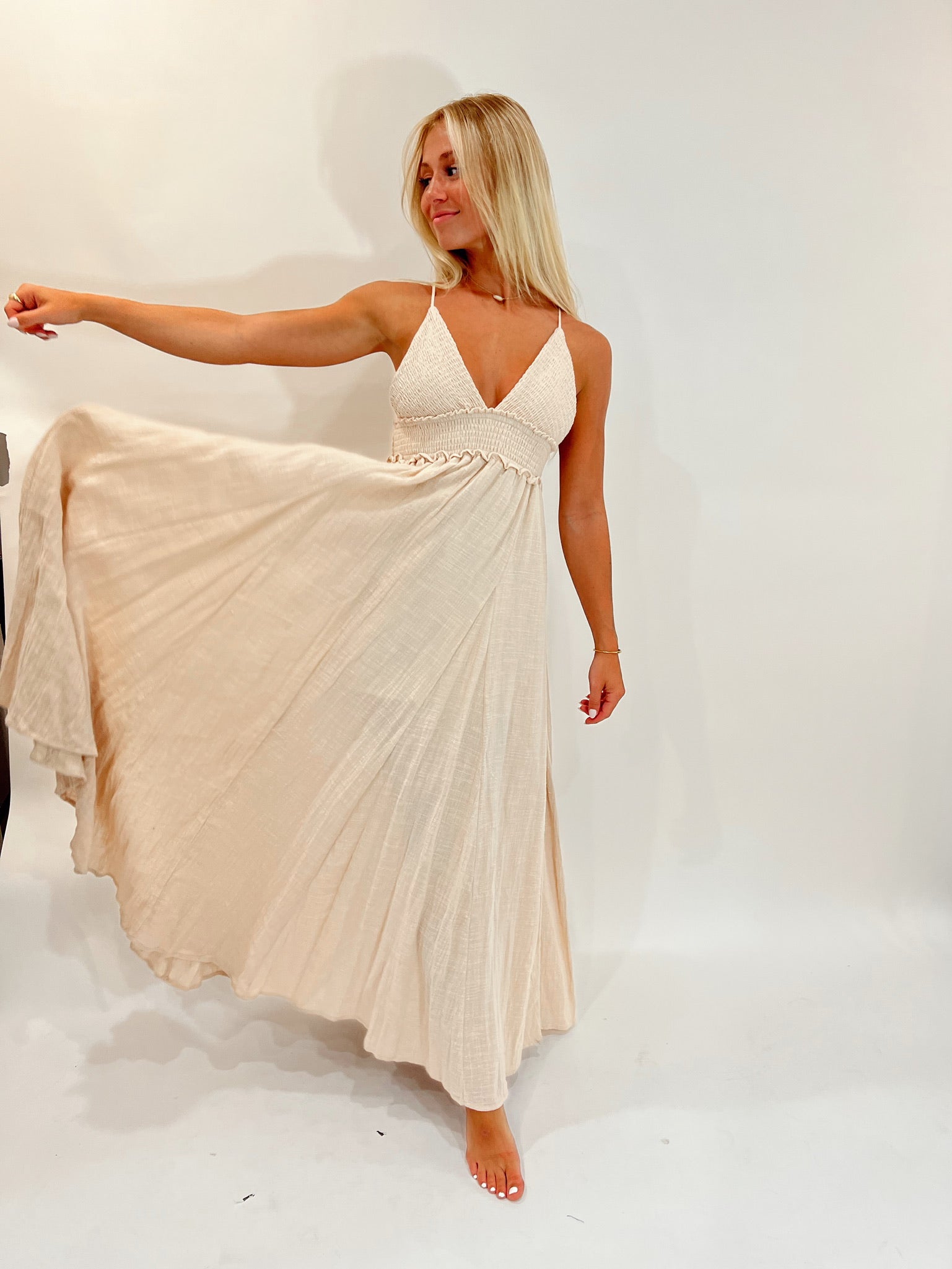 Hold On To Me Maxi Cream L Hold On To Me Maxi Cream L