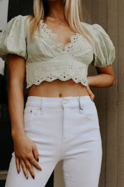 Matcha Babe Crop