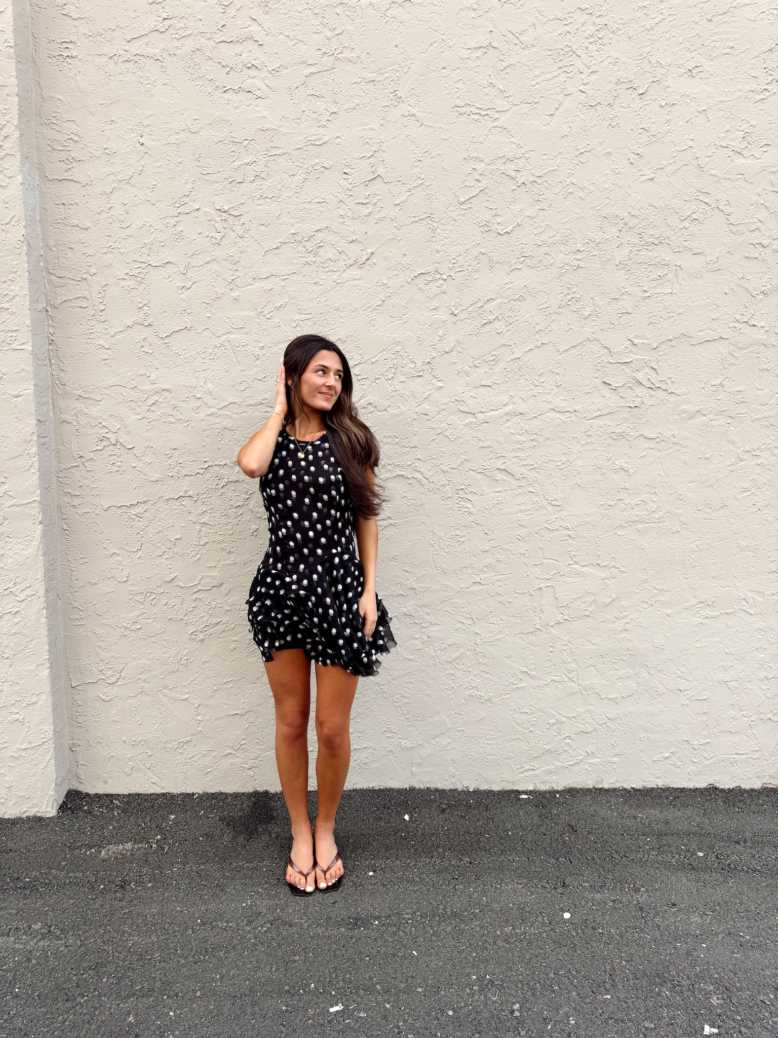 Raven Printed Mini Dress Night Combo FB