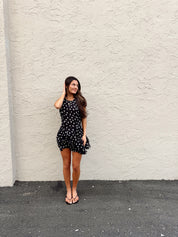 Raven Printed Mini Dress Night Combo FB