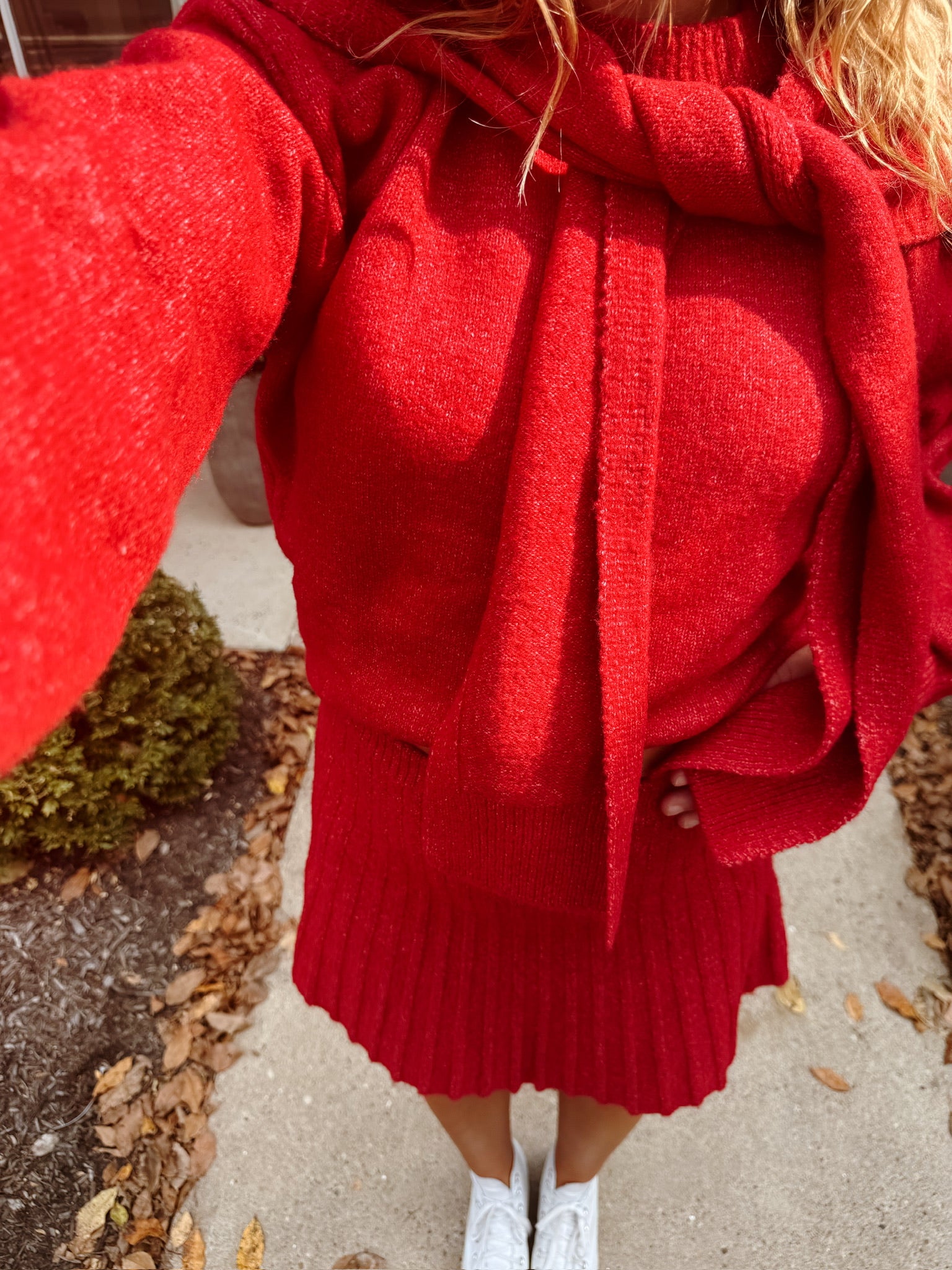 Holly Sweater Set Red