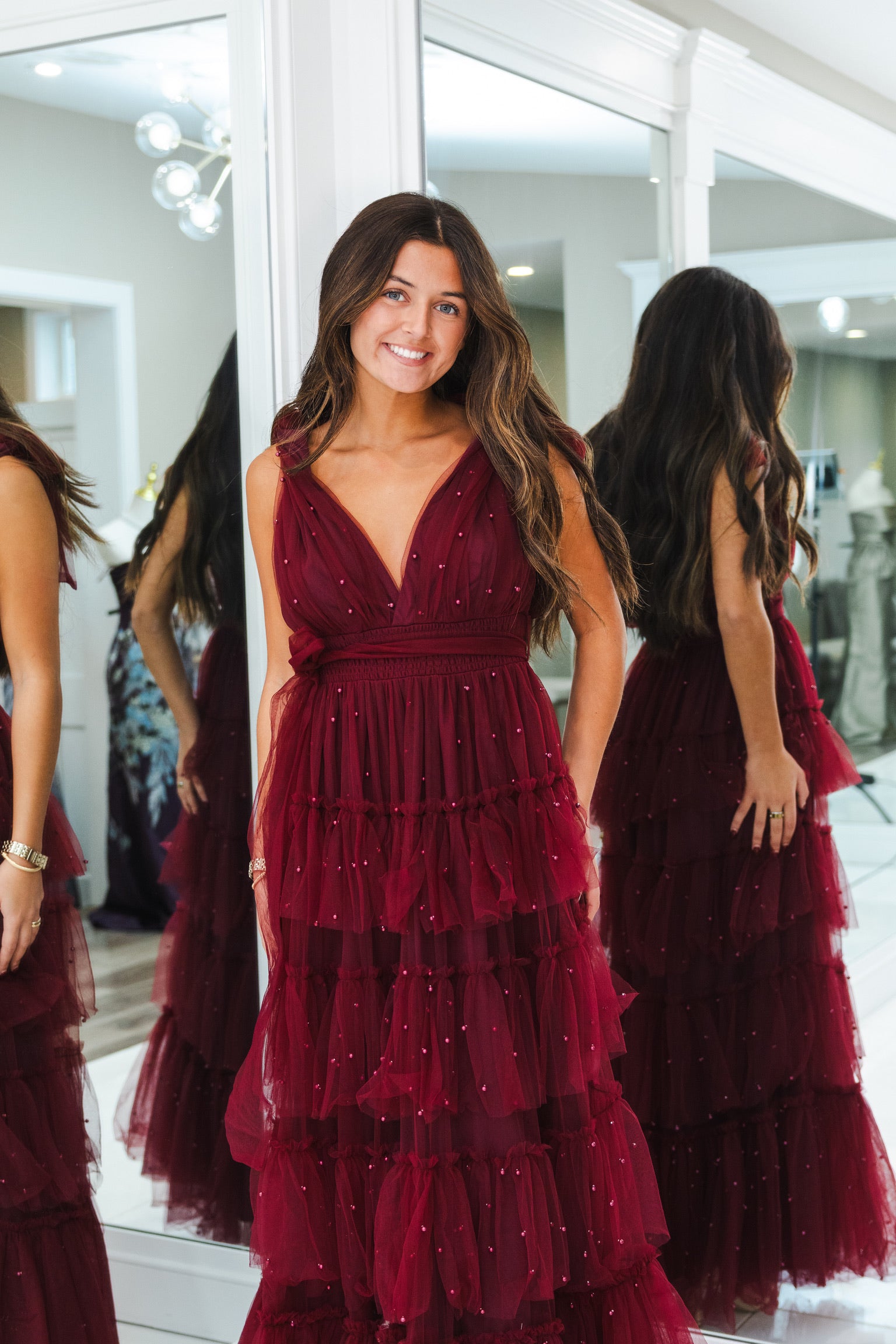 Breakfast at Tiffanys Maxi Burgundy