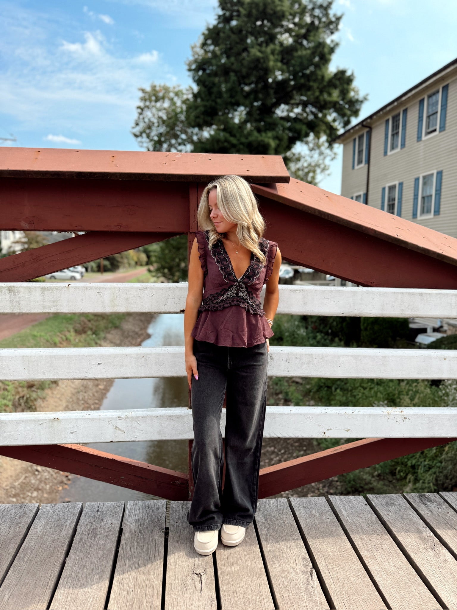 Dream On Beaded Tank Chocolate Combo FP