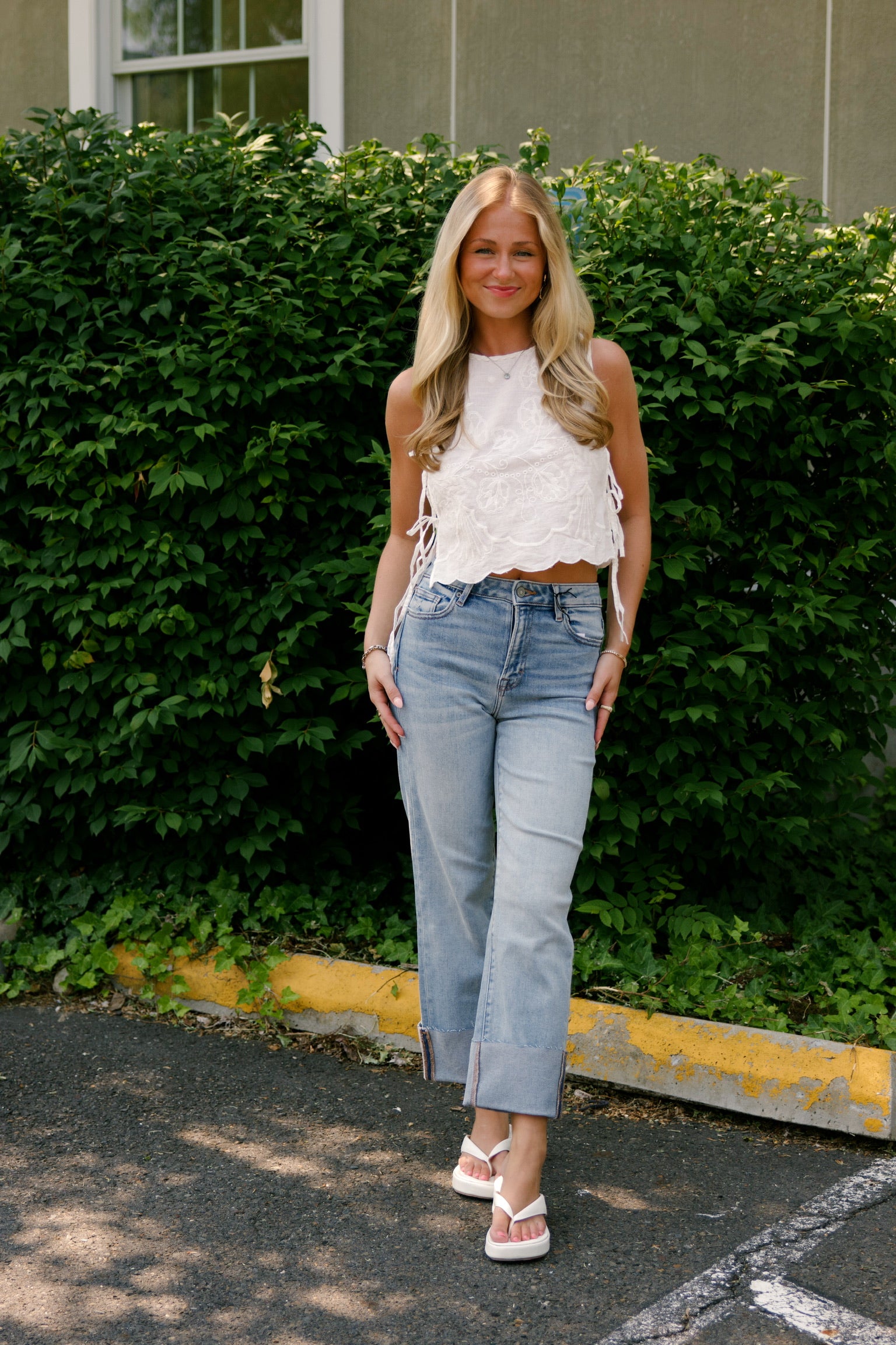 Ella High Rise Straight Jean
