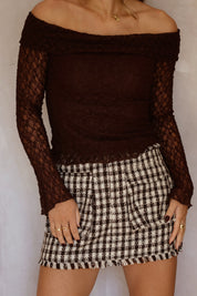 Gabrie Tweed Mini Skirt