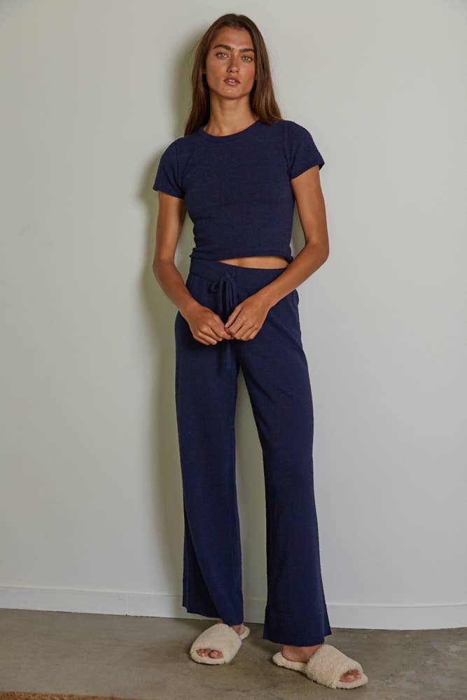 Andre Knit Sweater Set Navy