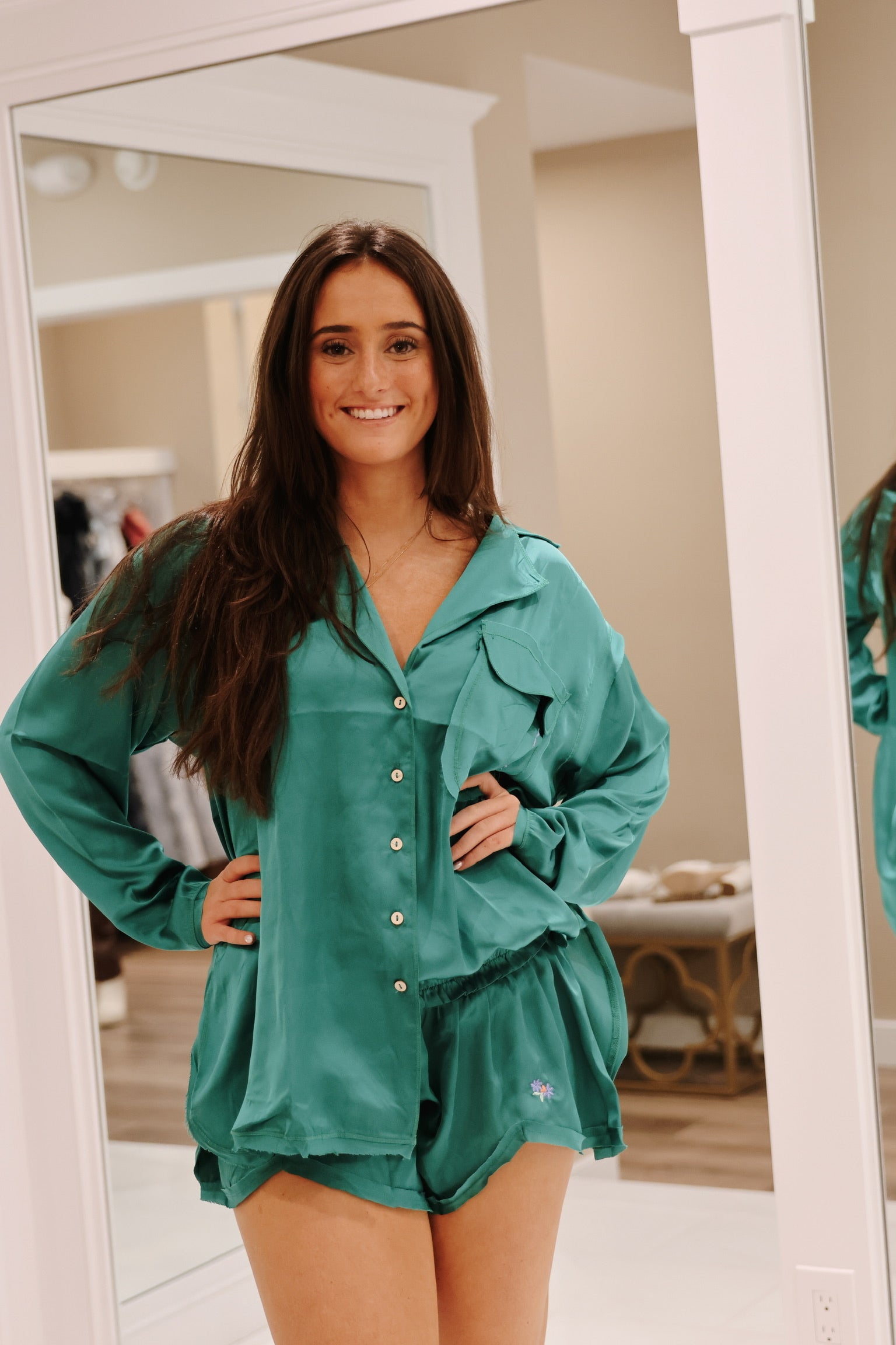 Like Honey PJ Shirt Meadow Green FP