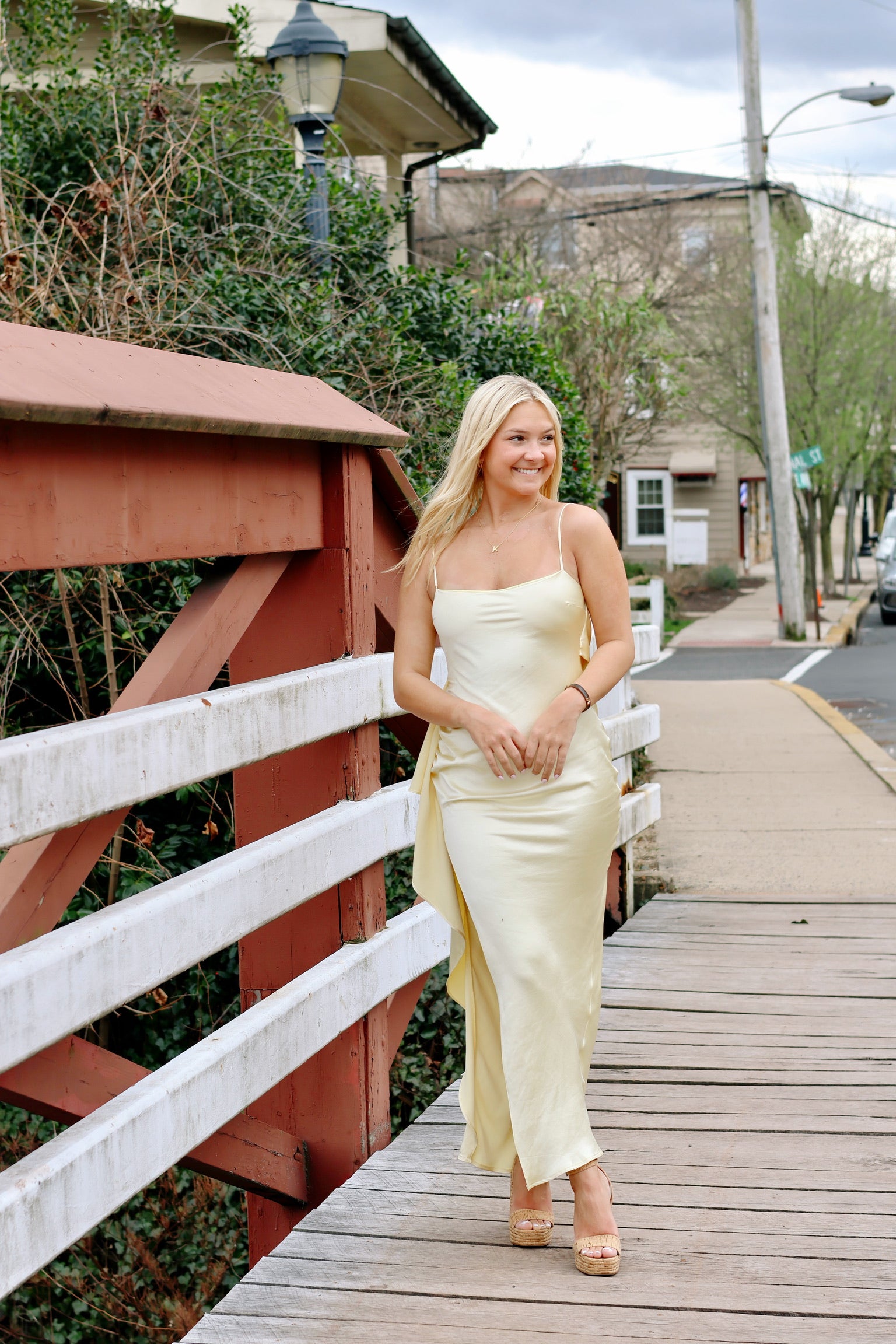 cream yellow dress Darling Maxi Yellow L