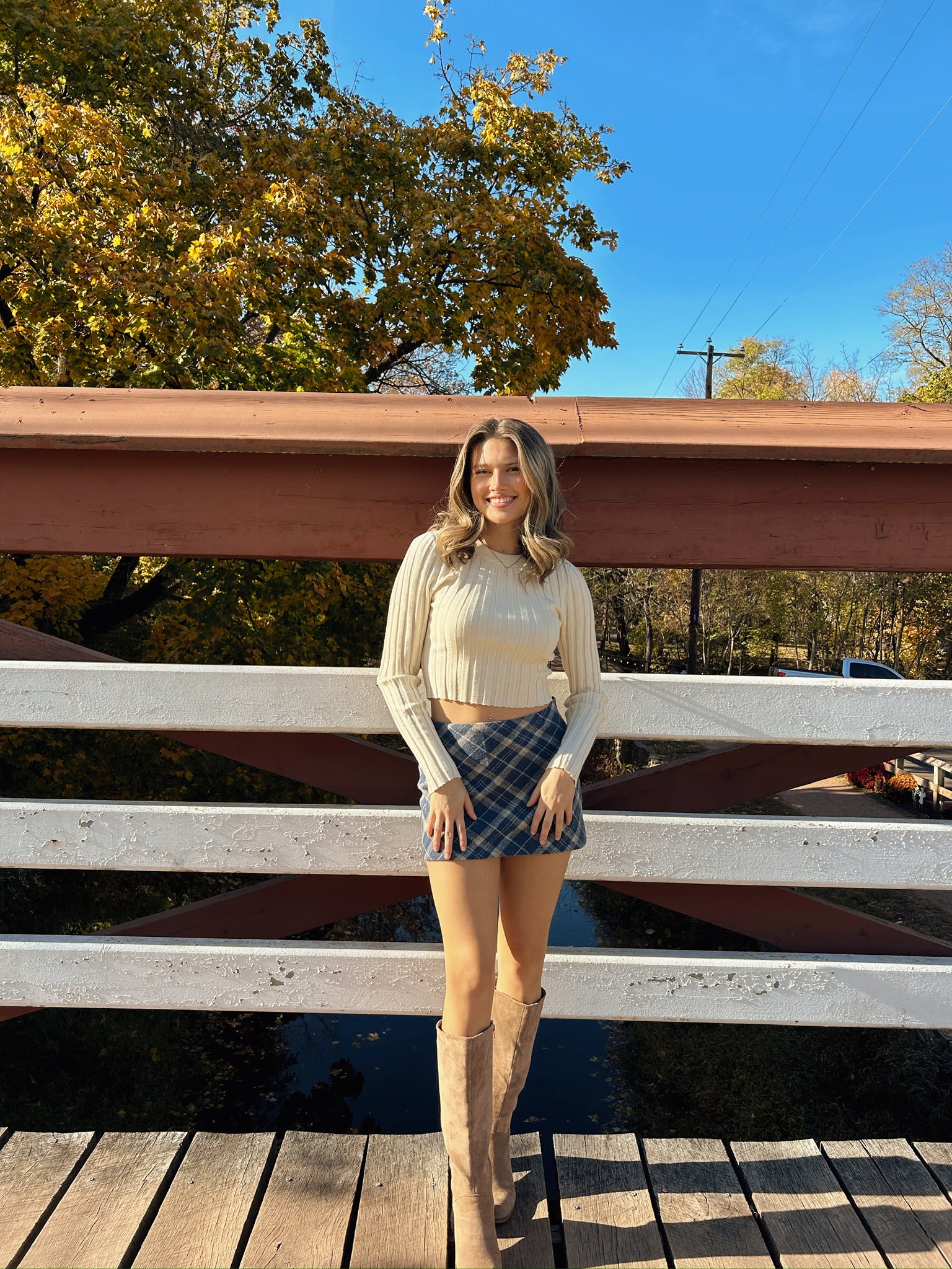 School Girl Plaid Mini Skirt