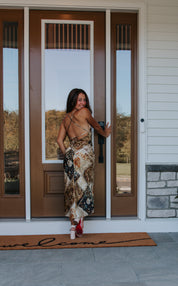 Tate Bandana Print Midi Dress | Lulus
