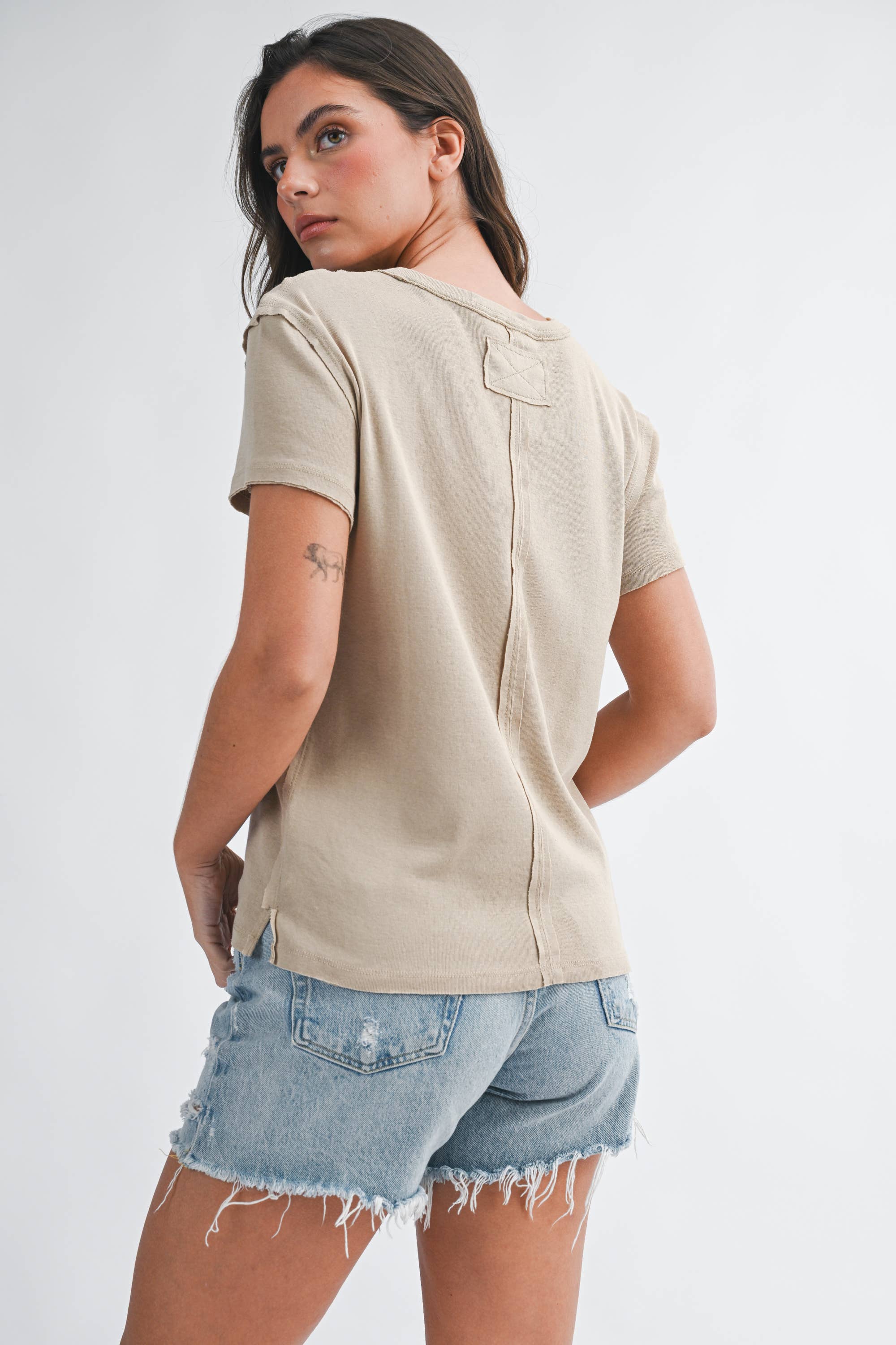 Everyday Oversized Tee Oat