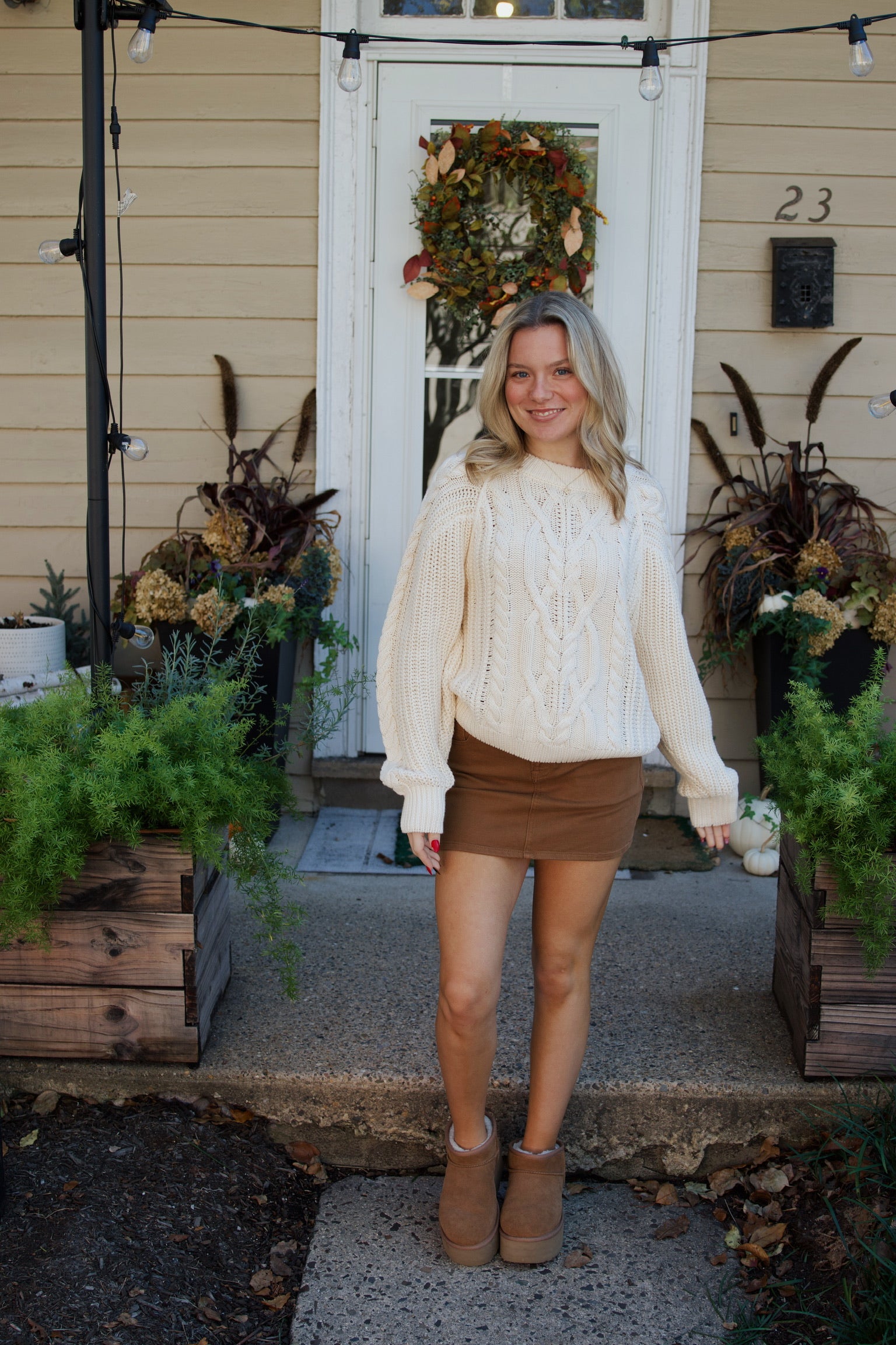 Peyton Tawney Wash Micro Mini Denim Skirt