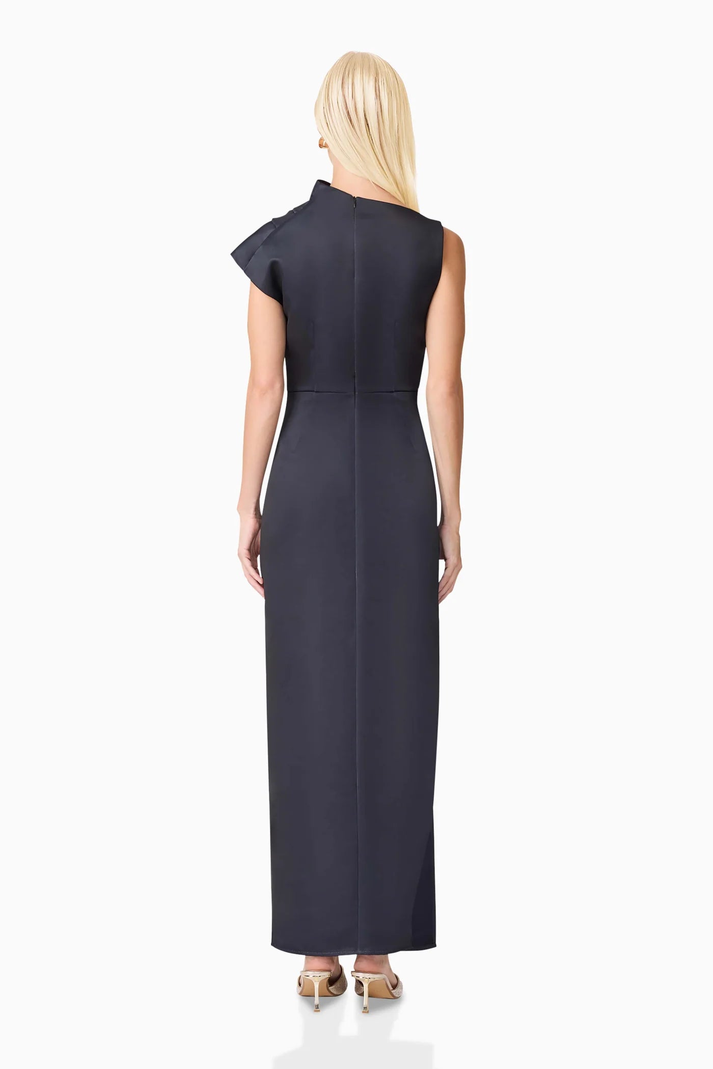 Azelie Asymmetrical Gown in Black