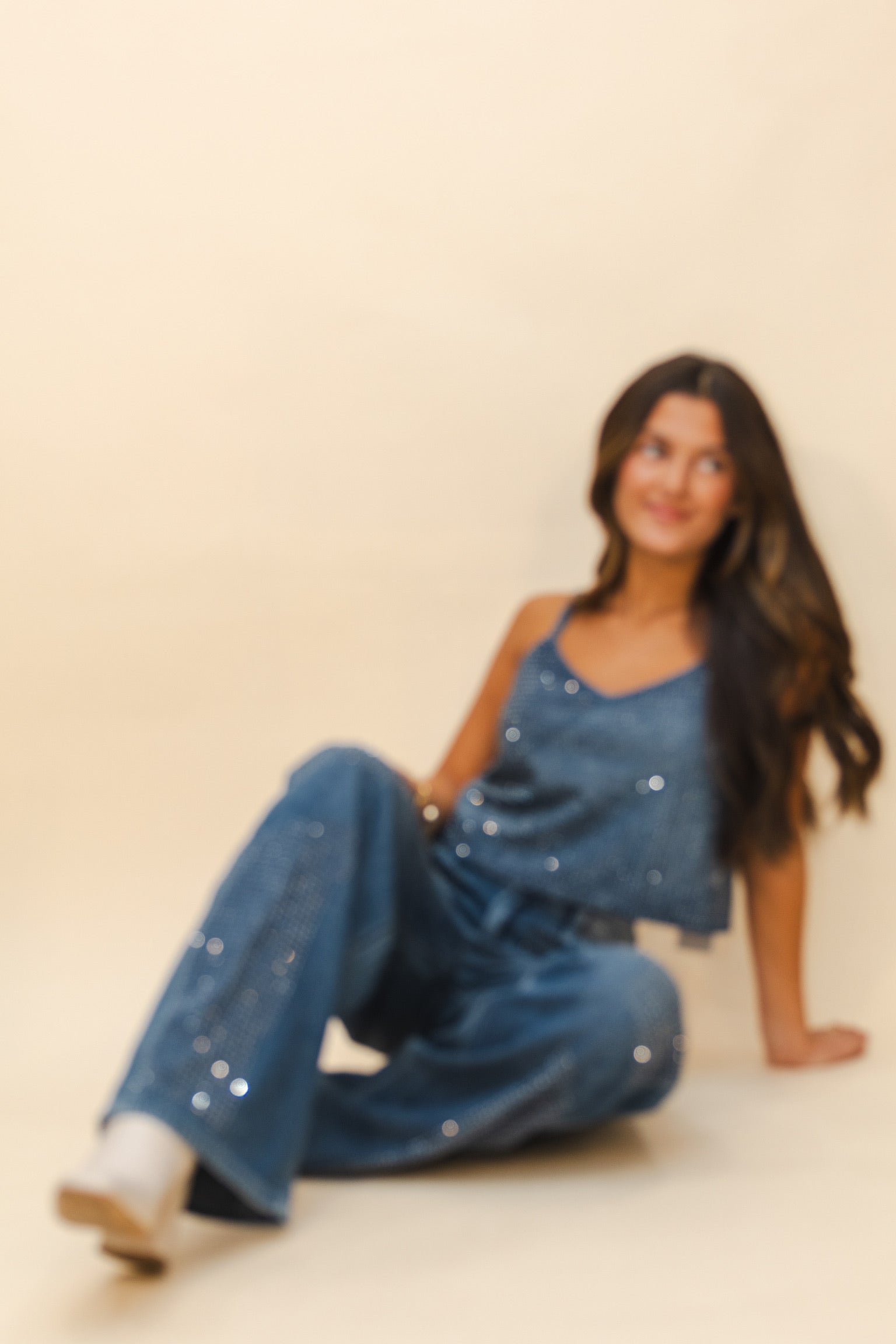 Alyx Mid Rise Oversized Baggy Fit with Rhinestones