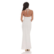 Starfish Crochet Maxi Dress in Ivory