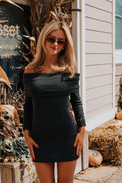 Fairleigh Sweater Dress in Charcoal by NIA